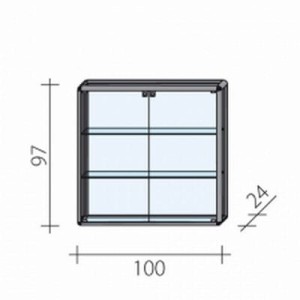 Display case FI 100 R