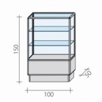 Counter, display case FW-100-2