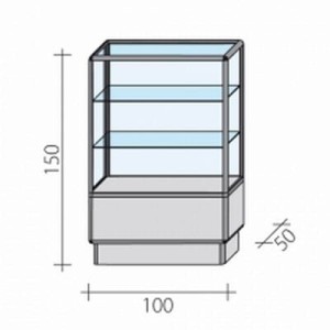 Counter, display case FW-100-2