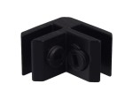 2 way aluminium glass connector/joint,  painted