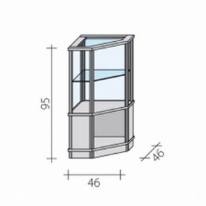 Internal, corner counter VA 9 2 W