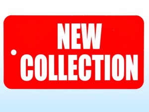 Label tag 5.5 x 10.5 cm NEW COLLECTION two-sided set of 50 pcs