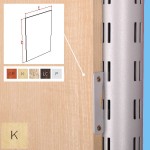 Plecy z płyty laminowanej montowane przed licem nóg dla modułu 64cm