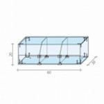 One-level confectionery counter AL 14 M