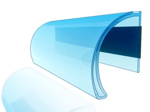 Listwa cenowa samoprzylepna RUK 39 półokrągła, 100 cm