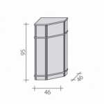 External, corner counter VA 9 4 Z