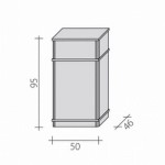 Full shopping display case VA 8 4