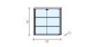 Rotating, shopping display case VA 4 DWOBR (1)