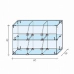 Two-level confectionery counter AL 15 M