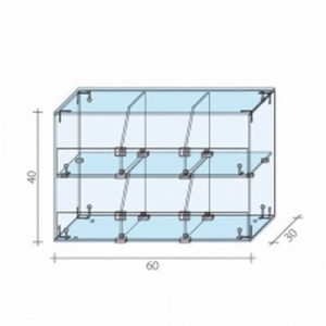 Two-level confectionery counter AL 15 M