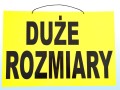 Tabliczka tablica informacyjna z napisami DUŻE ROZMIARY b3