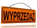 Tablica tabliczka z napisami WYPRZEDAŻ