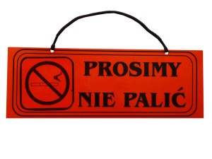 Tablica tabliczka PROSIMY NIE PALIĆ A4/2