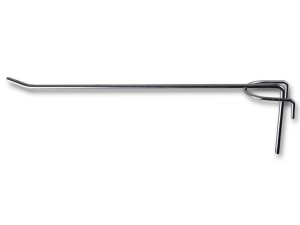 Haczyk / Zawieszka na  kratkę kratę 25cm pojedyncza SREBRNA