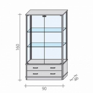 Shopping display case VA 3 S