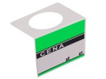 Etykieta cenowa laminowana metka CENA metki stojąca lub na butelkę 50szt., cenówki 6x4,8cm