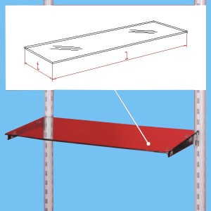 Półka ze szkła hartowanego dla modułu 97,8cm