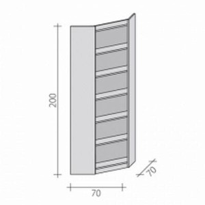 Corner shelving rack RNW 200