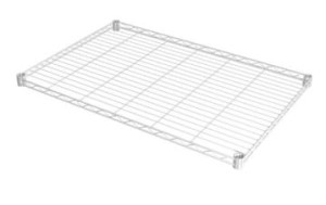 Shelf for mesh shelving system,chrome plated 120 cm x 60 cm