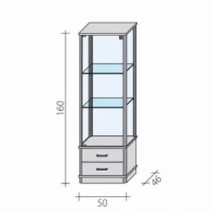 Shopping display case VA 4 S