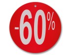 Tablica - etykieta okrągła -60% fi 24cm