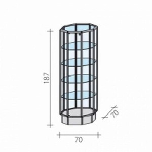 Display case FO 1 R