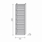 Shelving rack RG 200 cm x 60 cm