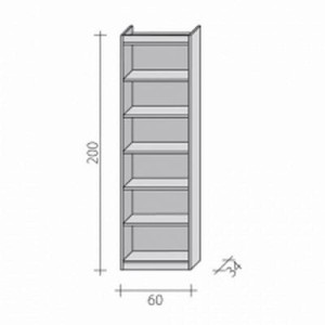 Shelving rack RG 200 cm x 60 cm